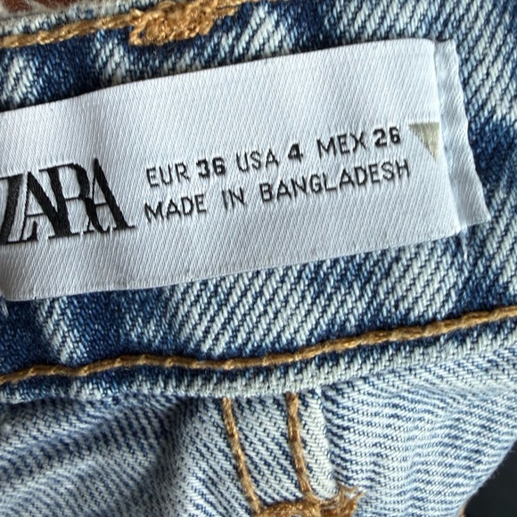 Zara Blue Jean Shorts for Women - Picture 3 of 5
